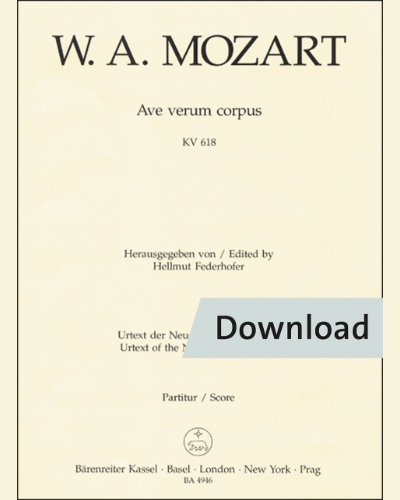 Ave verum corpus K. 618 — Wolfgang Amadeus Mozart