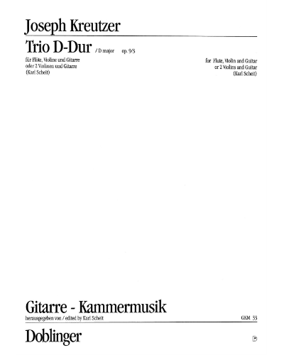 Trio in D major, op. 9/3 — Joseph Kreutzer