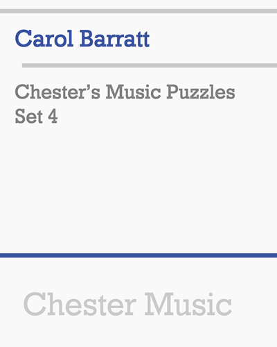 Chester's Music Puzzles Set 4 — Carol Barratt