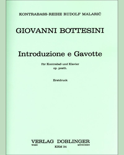 Introduction and Gavotte in A major — Giovanni Bottesini