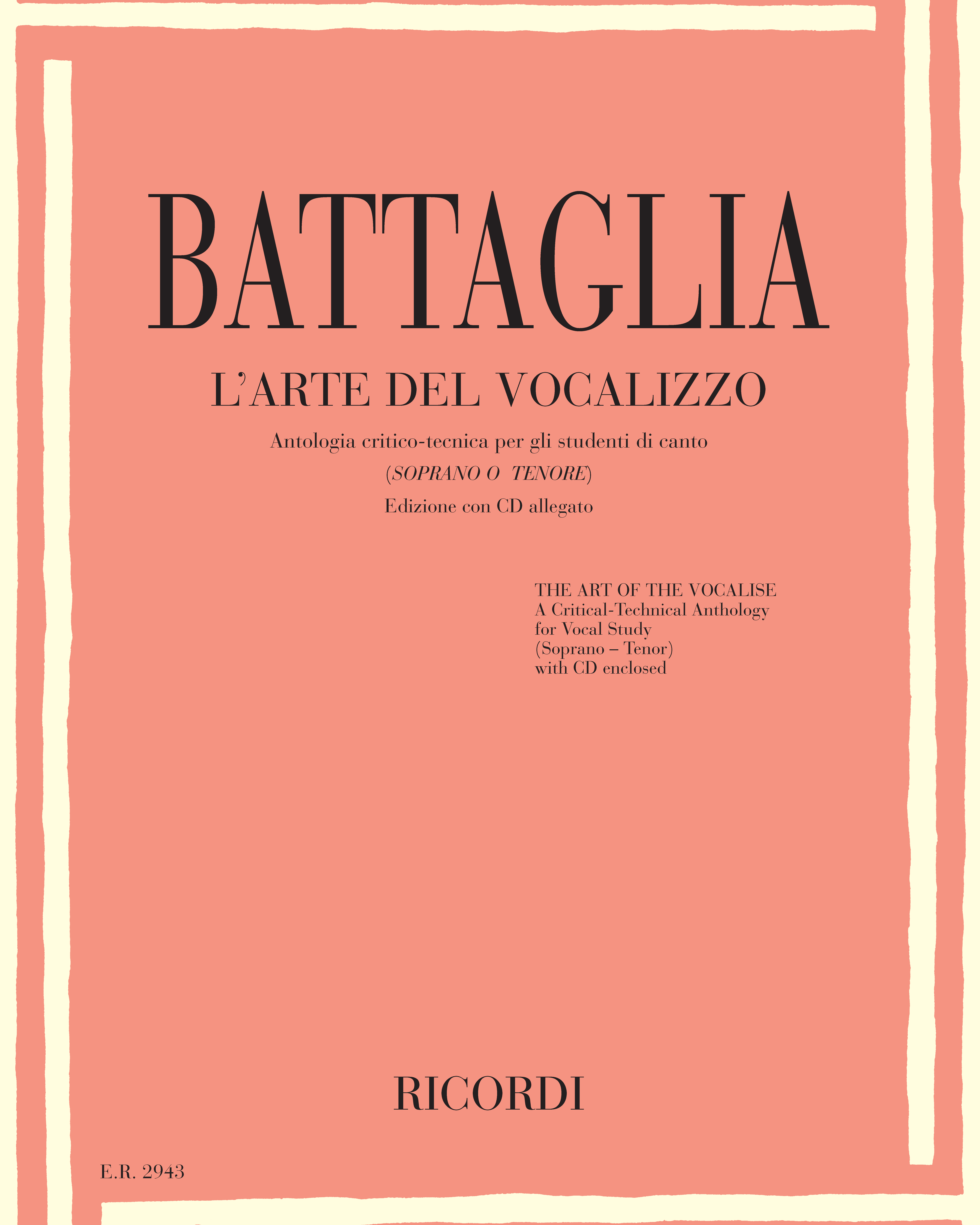 L'arte del vocalizzo — Elio Battaglia
