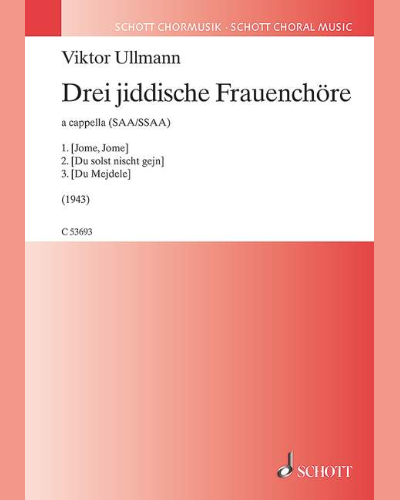 Three Yiddish Pieces for Female Choir — 维克托·乌尔曼