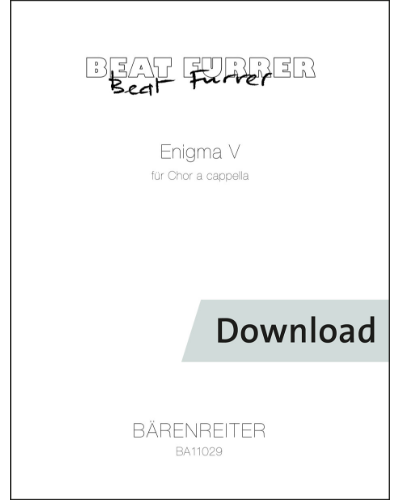Enigma V for choir a cappella — 比特·富勒尔
