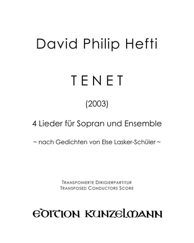 TENET — David Philip Hefti