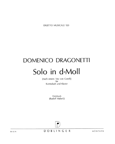Solo in D minor — 德拉戈内蒂