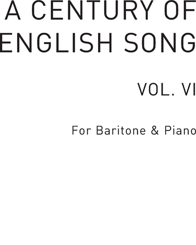 A Century of English Song, Vol. 6 — 合集