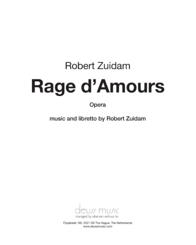 Rage d'amours — Robert Zuidam