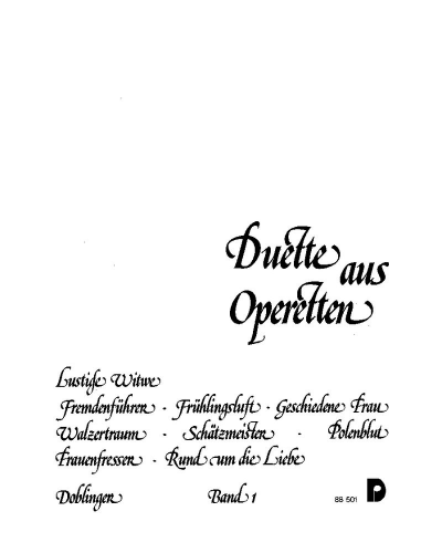 Duets from Operettas, Vol. 1 — 合集
