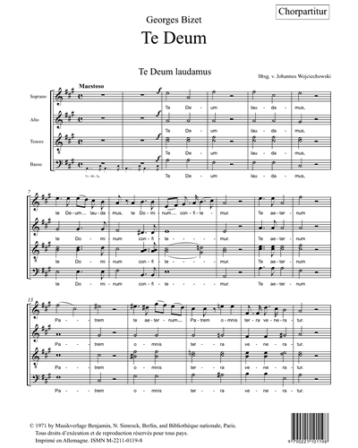 Te Deum — Georges Bizet