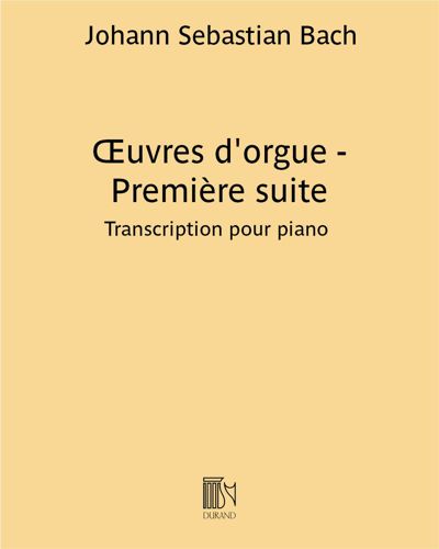 Première suite (Transcription for Piano) — 巴赫