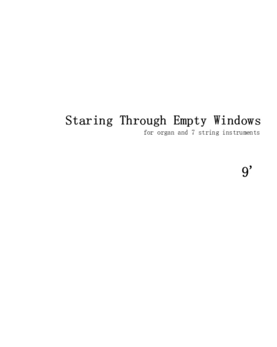 Staring Through Empty Windows — Eden Lonsdale
