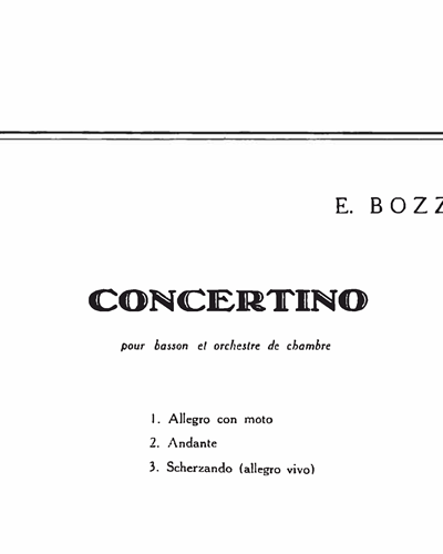 Concertino, op. 49 — 欧仁·博扎