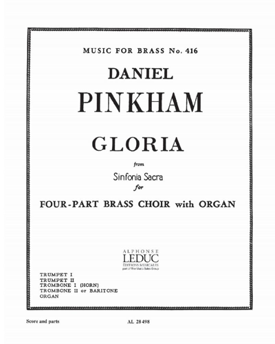 Gloria (from 'Sinfonia Sacra') — Daniel Pinkham