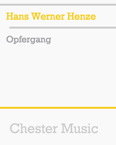 Der Opfergang — 亨策