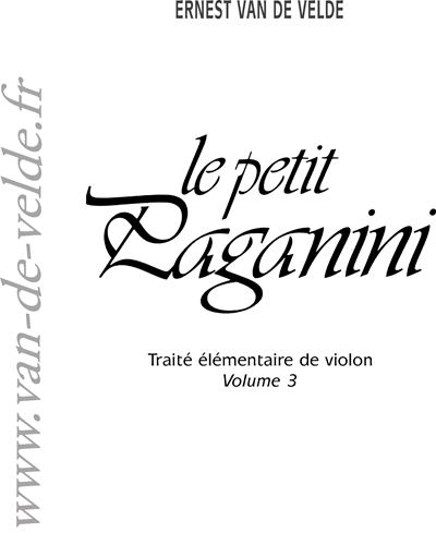 Petit Paganini, Vol. 3 — Ernest van de Velde