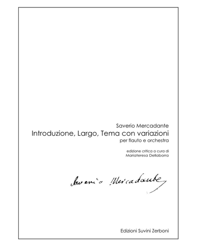 Introduzione, Largo, Tema con Variazioni — Saverio Mercadante