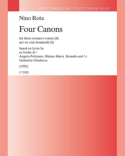 Four Canons — 尼诺·罗塔