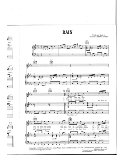 Rain — Terence Trent D'Arby