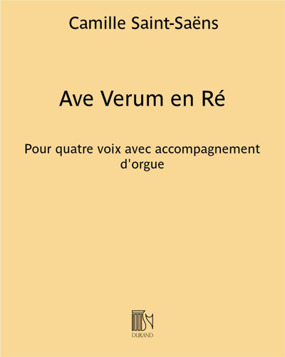 'Ave verum' in D major — 圣-桑
