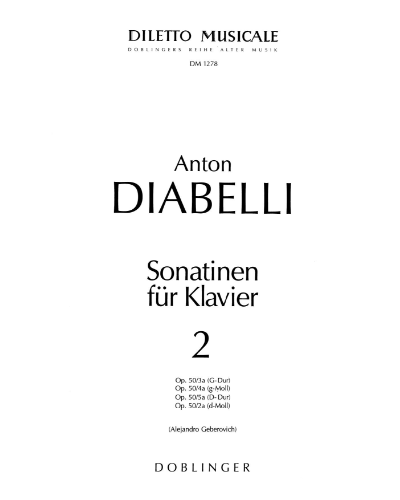 Sonatinas for Piano, Vol. 2, op. 168 — 迪亚贝利