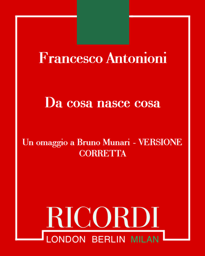 Da cosa nasce cosa — Francesco Antonioni