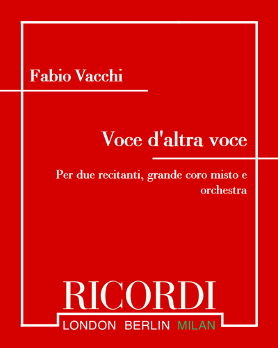 Voce d'altra voce — Fabio Vacchi
