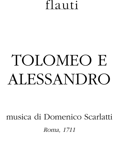 Tolomeo — 斯卡拉蒂