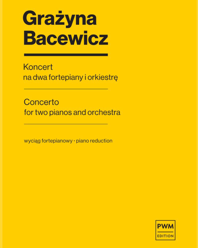 Concerto for Two Pianos and Orchestra — 巴切维奇