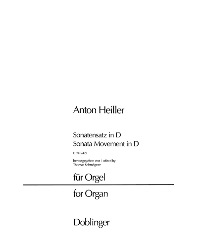 Sonata movement in D — Anton Heiller