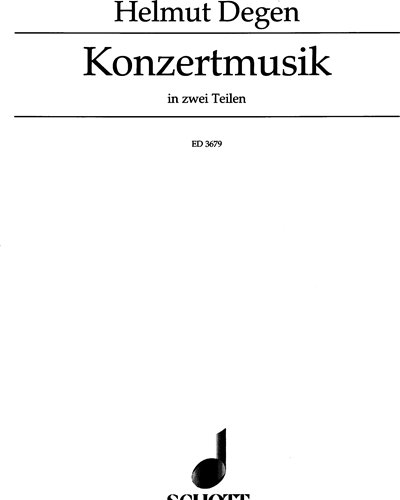 Concerto music in 2 divisions — Helmut Degen