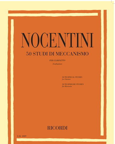 50 studi di meccanismo per clarinetto — Domenico Nocentini