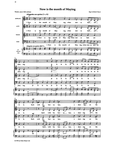 Now Is The Month Of Maying — Gustav Holst