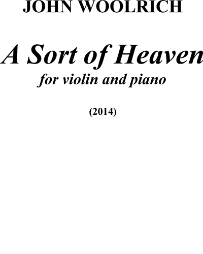 A Sort of Heaven — John Woolrich