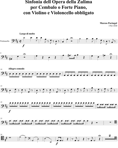 Sinfonia dell'Opera della Zulima — Marcos Portugal