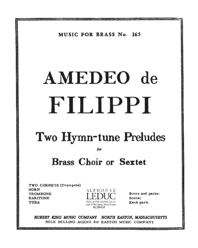 Two Hymn-tune Preludes — Amedeo de Filippi