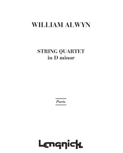 String Quartet No. 1 in D minor — William Alwyn
