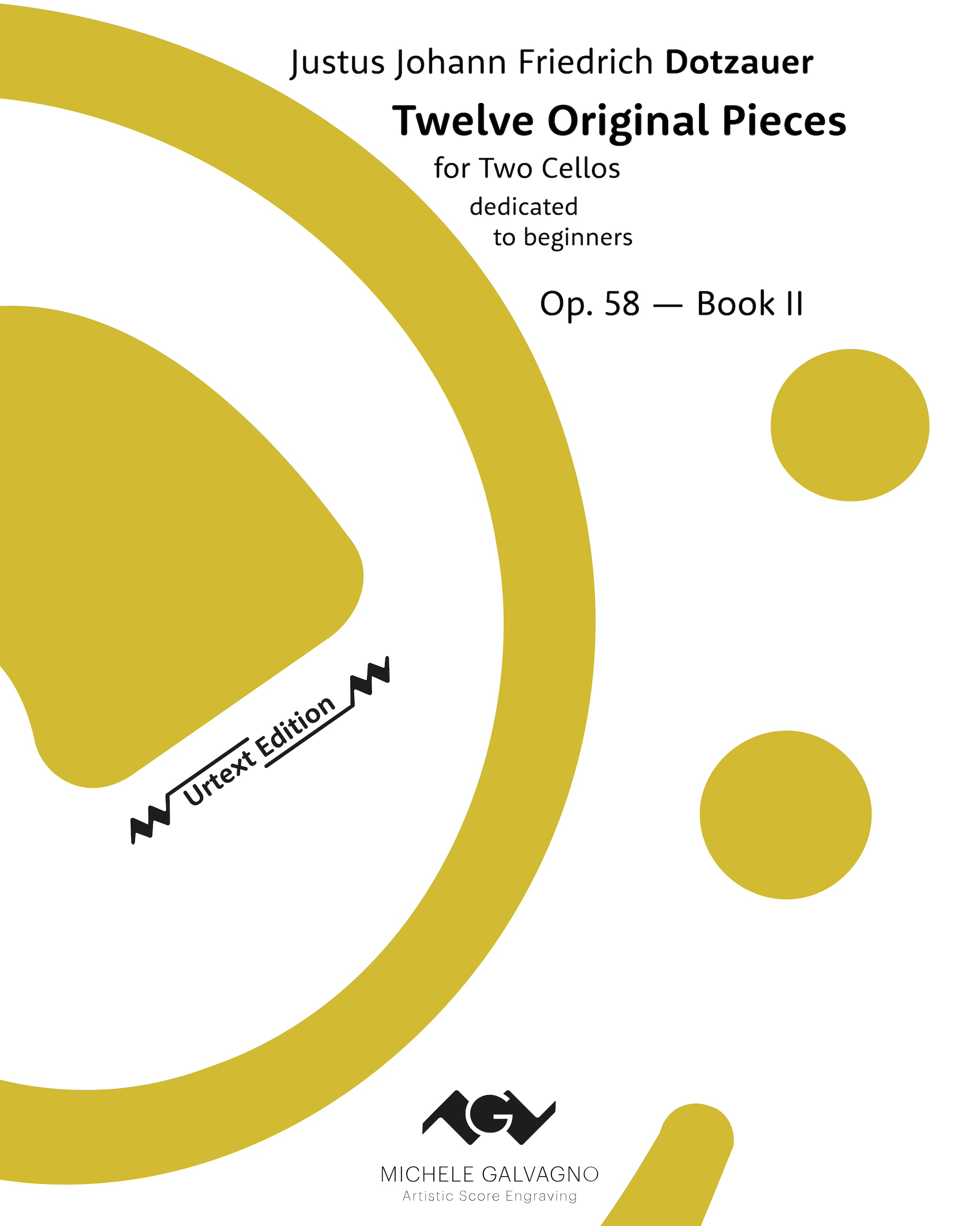 Twelve Original Pieces, op. 58 [Hüllweck Version] — Justus Johann Friedrich Dotzauer