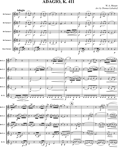 Adagio, K. 411 — 莫扎特