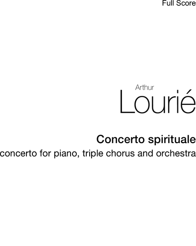 Concerto spirituale — Arthur-Vincent Lourié