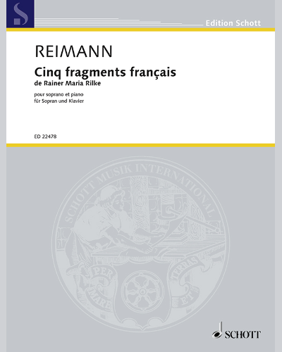 Cinq fragments français de Rainer Maria Rilke — Aribert Reimann