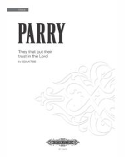 They That Put Their Trust In The Lord — Ben Parry