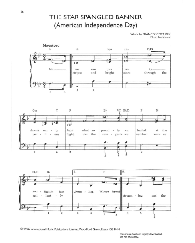 Star Spangled Banner — 约翰·斯塔福德·史密斯