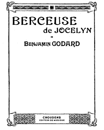 Berceuse (from 'Jocelyn'), No. 2 — 本杰明·戈达