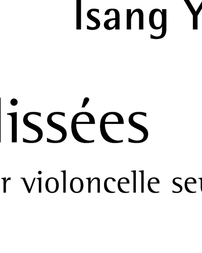 Glissées — 尹伊桑