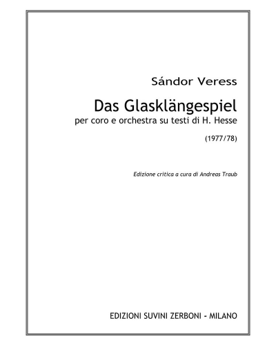 Das Glasklaengespiel — Sándor Veress