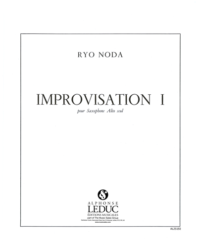 Improvisation 1 for Alto Saxophone Solo — Ryo Noda