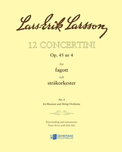 Concertino No. 4, op. 45 no. 4 — Lars-Erik Larsson