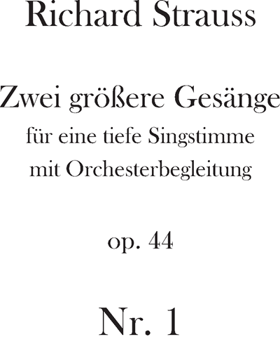 Notturno, op. 44 No. 1 — 理查德·施特劳斯