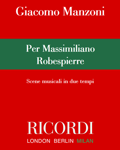 Per Massimiliano Robespierre — 贾科莫·曼佐尼