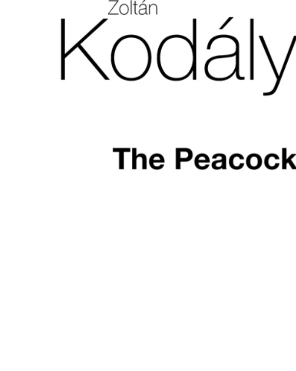 The Peacock — 柯达伊